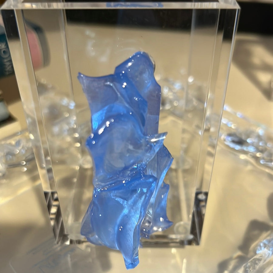 Repurposed Glass Resin Acrylic Holder