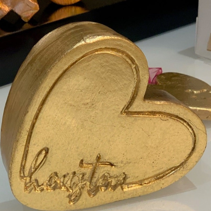 Ceramic Heart Paperweights