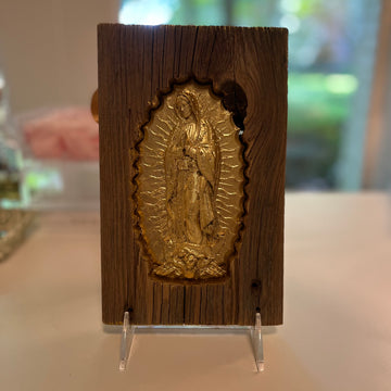 Flood Wood with Our Lady of Guadalupe
